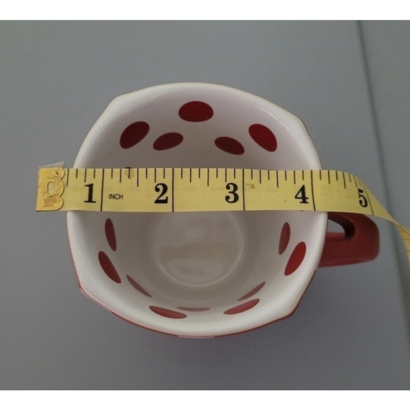 Disney Parks Minnie Mouse Coffee Mug Polka Dots Red White Pink - Picture 8 of 9